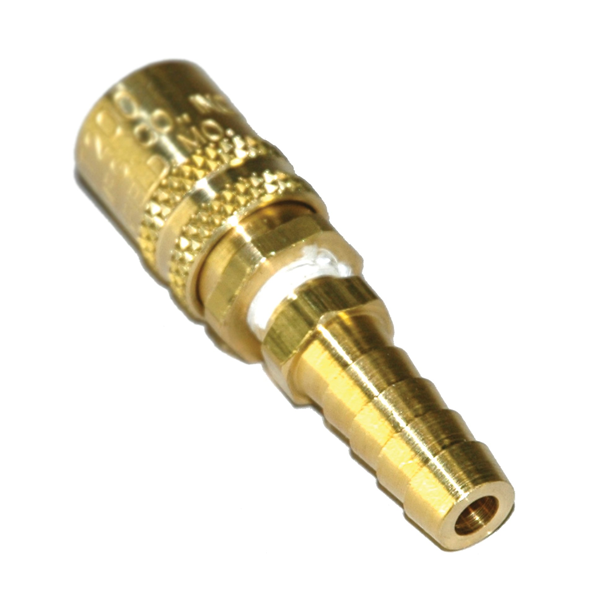 Coupler, 1/4" Passage, 3/8" Hose Barb - Image 2