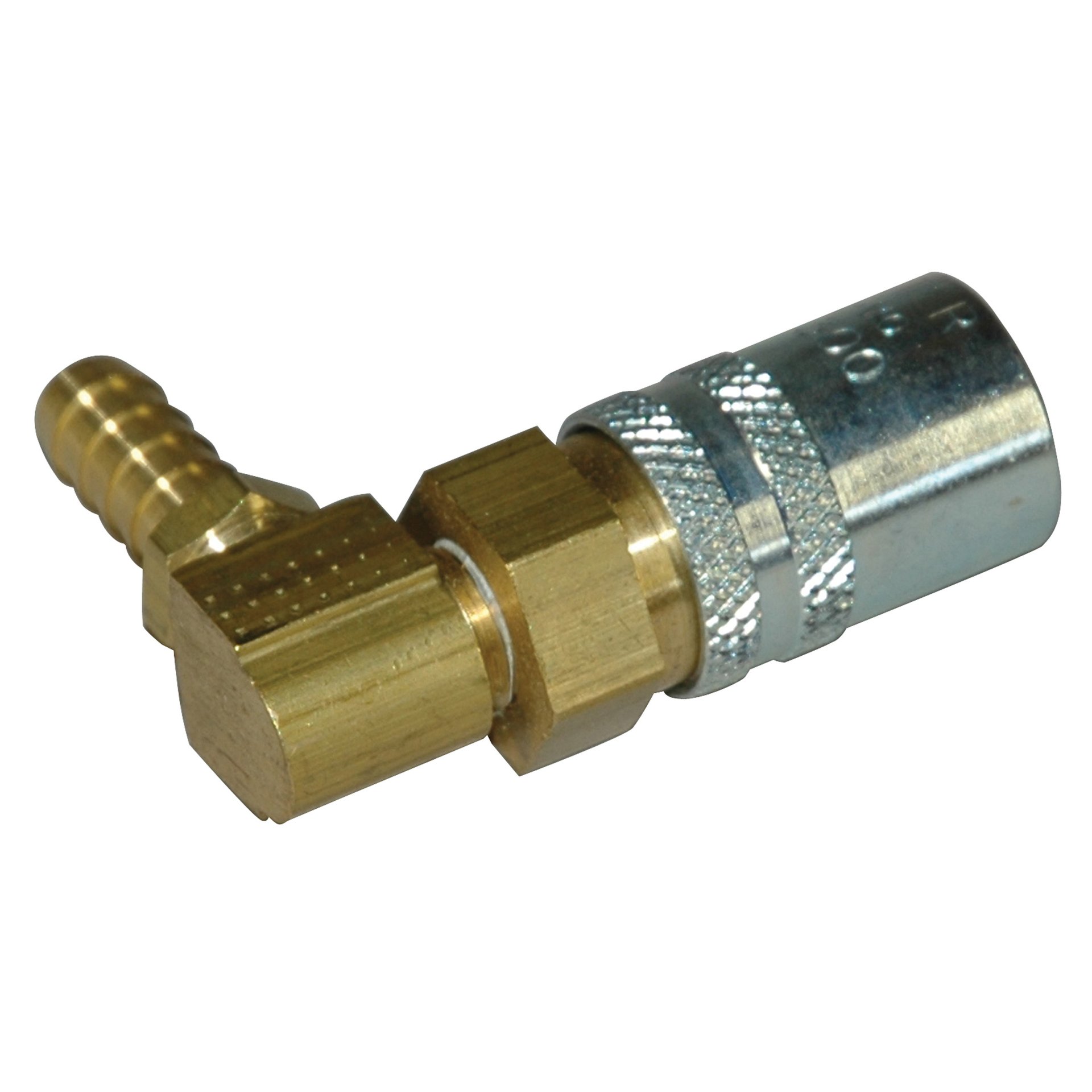 Coupler, Valved, 90 Deg, 3/8" x 3/8" - Image 2