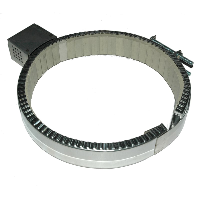 Heater Band, 8 to 8-1/2" Inside Diameter x 1-1/2" Wide, 240 Volt, 1250 Watt, Ceramic