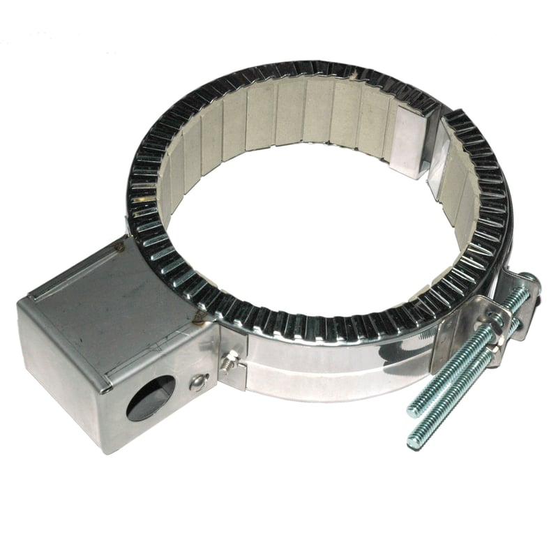 Heater Band, 5 to 5-1/2″ Inside Diameter x 1-1/2″ Wide, 240 Volt, 800 Watt, Ceramic