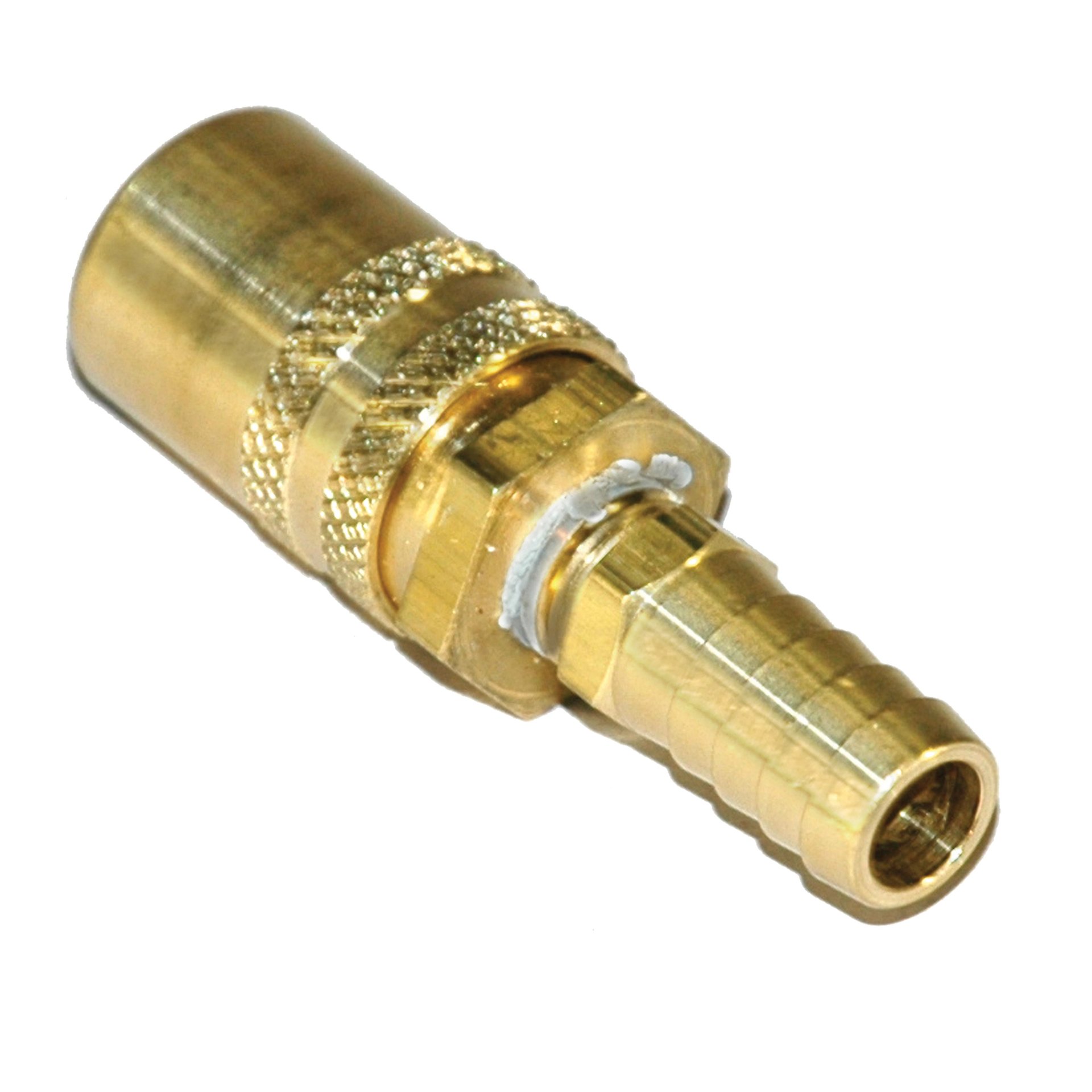 Coupler, 3/8" Passage, 1/2" Inside Diameter hose, Straight, 308 Series. - Image 2