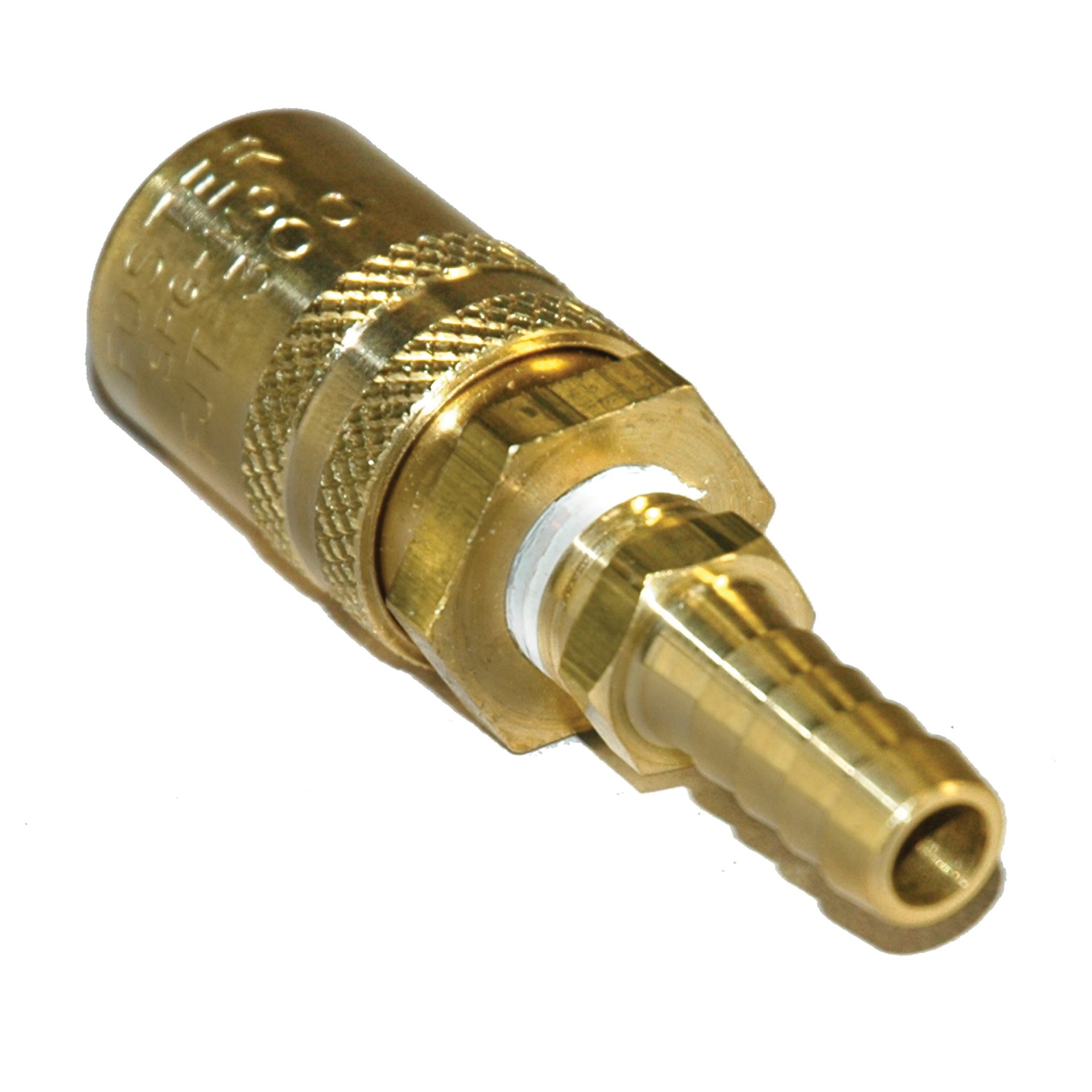 Coupler, 3/8" Passage, 3/8" Hose Barb Straight, 306 Series. - Image 2