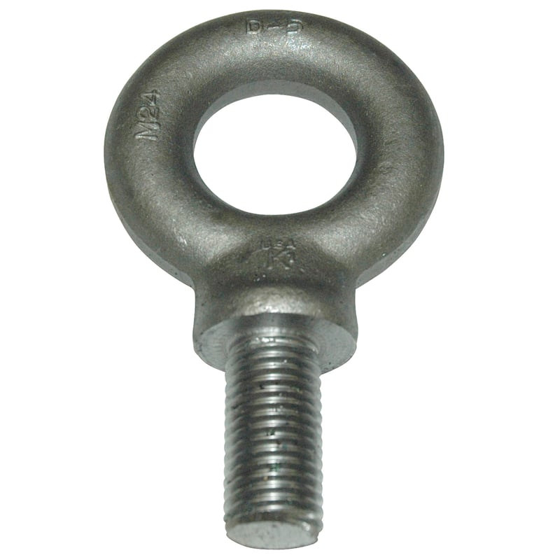 Eyebolt, 3,850 kg (8,489 lb.) Capacity, Metric, Shouldered, Forged Steel, M24 X 3.0 Thread Size
