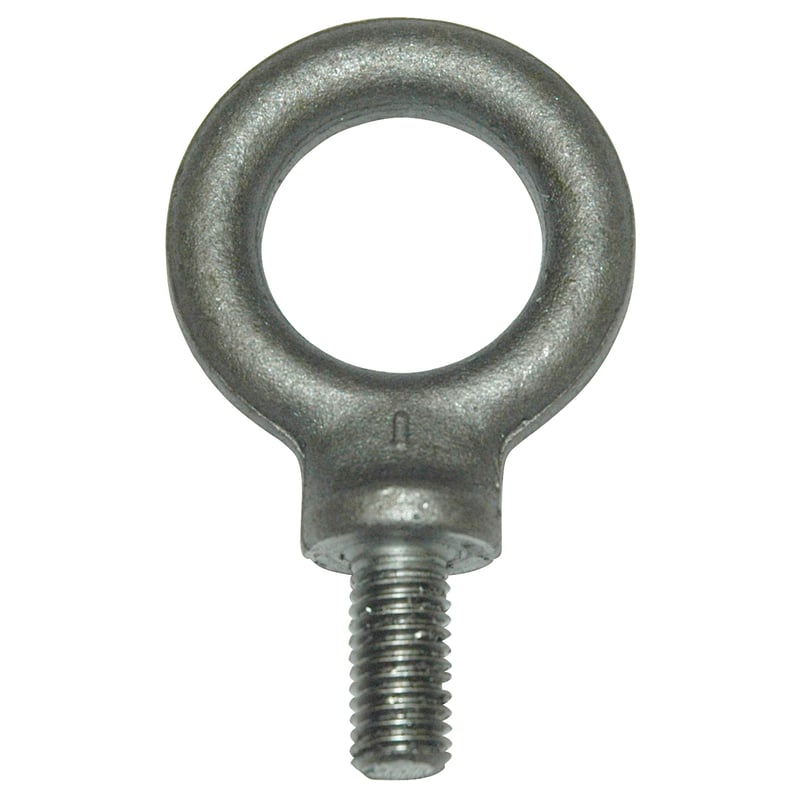 Eyebolt, 740 kg (1,631 lb.) Capacity, Metric, Shouldered, Forged Steel, M10 X 1.5 Thread Size
