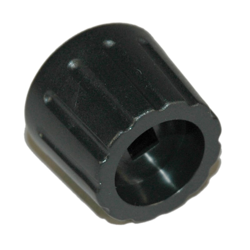 Knob for Valve on Flow Regulator, Black.
