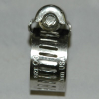 Hose Clamp, Worm Gear, Standard, 1/2" Wide Clamp # 6, Size Range: 3/8" to 7/8" Diameter - Image 2