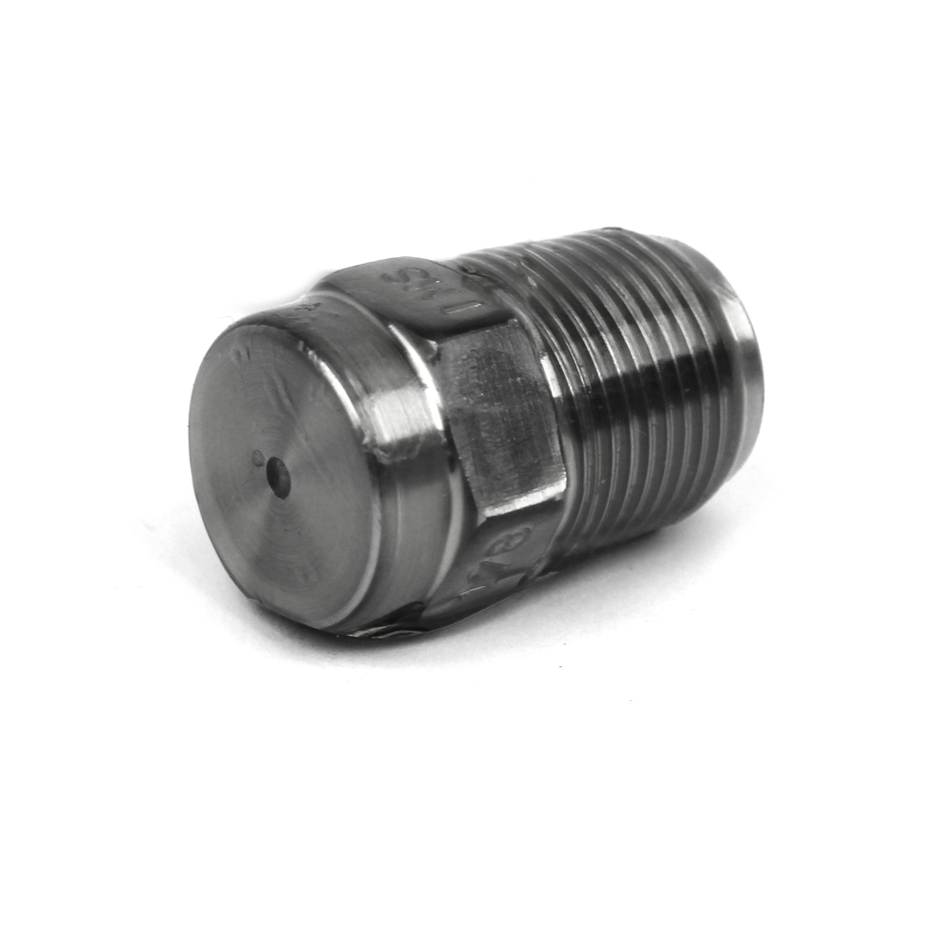 Nozzle Tip, GP, 1-1/2" OAL, 7/8"-14, 1/2" RO, Flat Face, 1/8" Orifice. - Image 1