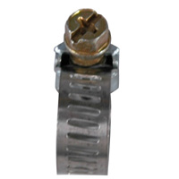 Hose Clamp, Worm Gear, Micro Size, 5/16" Wide Clamp # 4, Size Range: 5/16" to 5/8" Diameter - Image 2