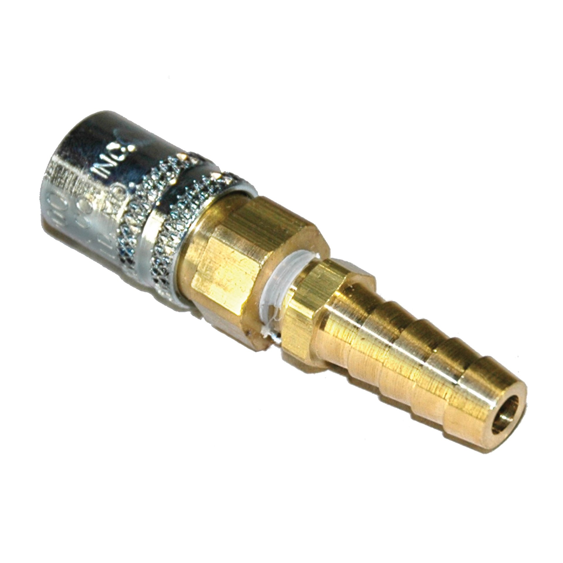 Coupler, 1/4" Passage, 3/8" Inside Diameter Hose, Straight, Valved, 206V Series. - Image 1