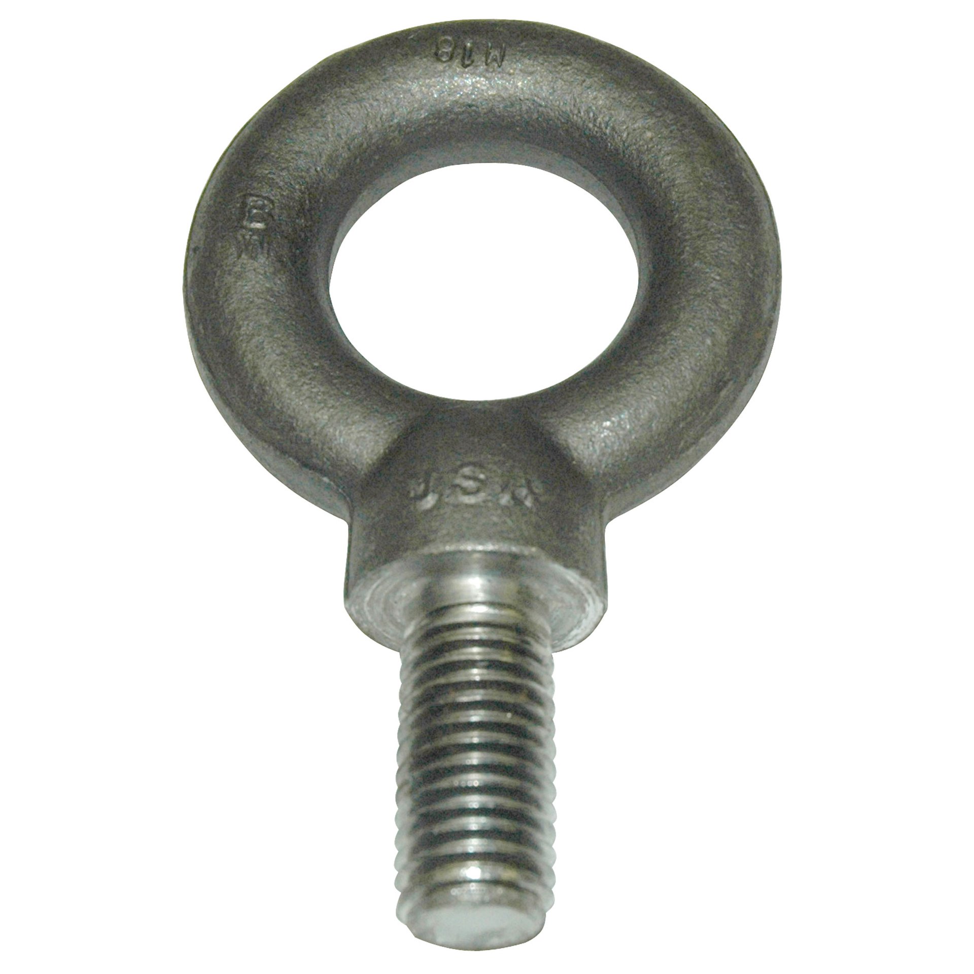 Eyebolt, 2,140 kg (4,718 lb.) Capacity, Metric, Shouldered, Forged Steel, M18 X 2.5 Thread Size - Image 1