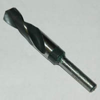 Drill Bit, Right Hand Spiral, Reduced Shank (HSS), 7/8" Bore Size, 1/2" Diameter Shank - Image 1