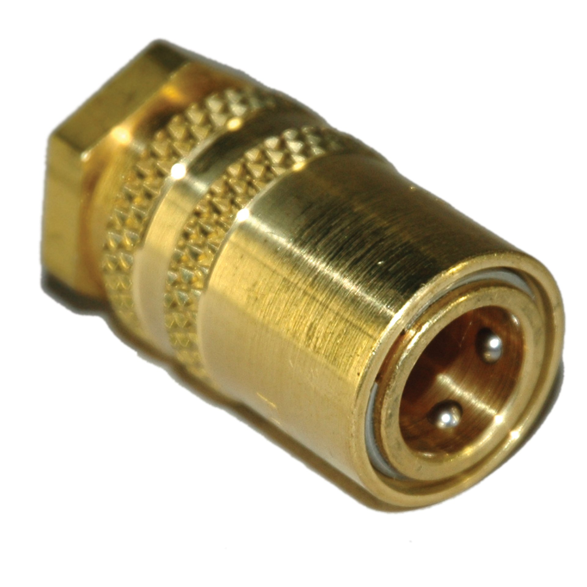 Coupler, Socket Body Only, 3/8" Passage 1/4" Female NPT, Non-Valved. 300 Series. - Image 1