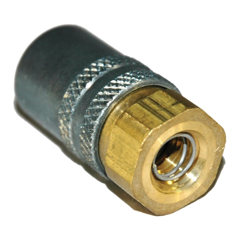 Coupler, Socket Body Only, 3/8″ Passage, 1/4″ Female NPT, Valved. 300 Series.