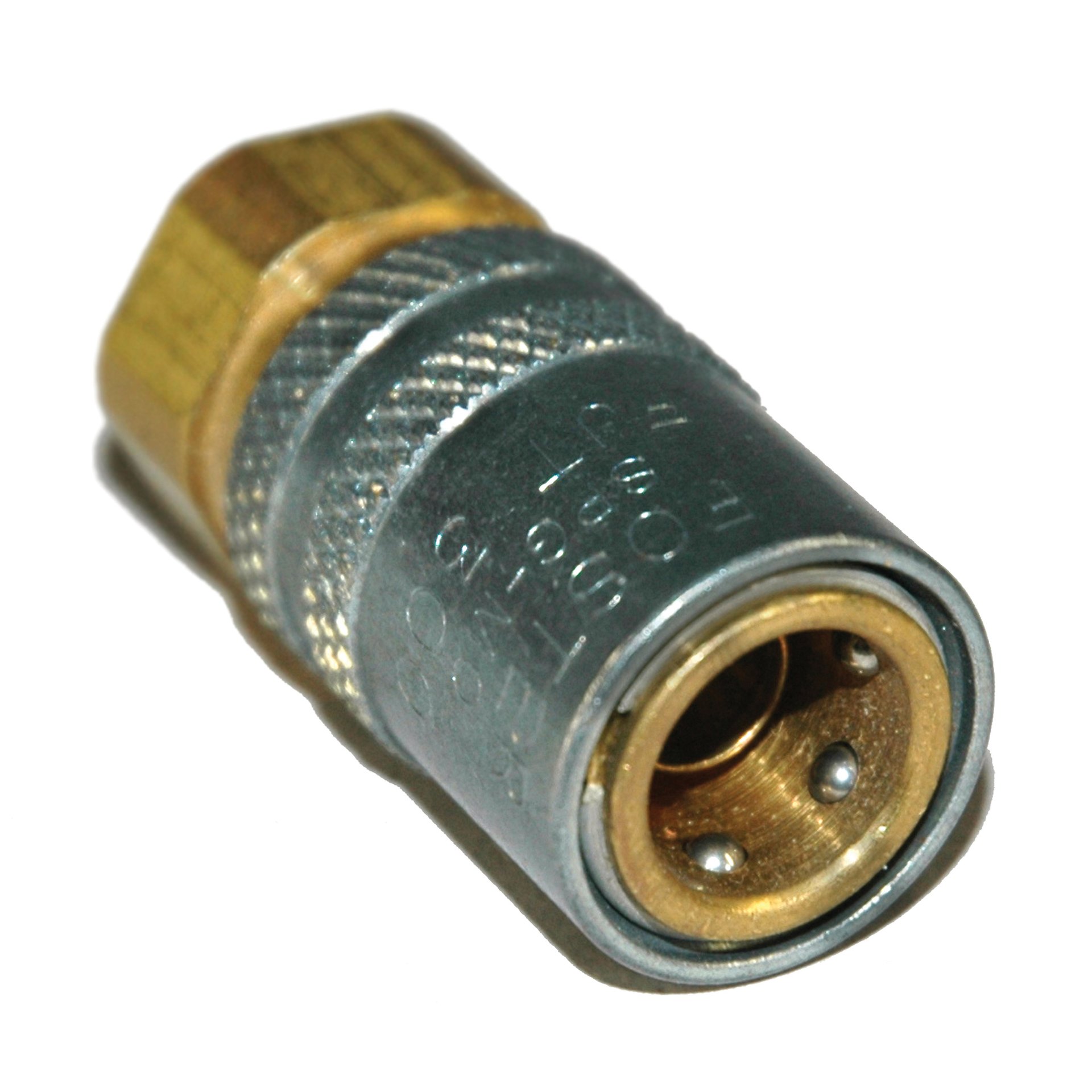 Coupler, Socket Body Only, 3/8" Passage, 1/4" Female NPT, Valved. 300 Series. - Image 2