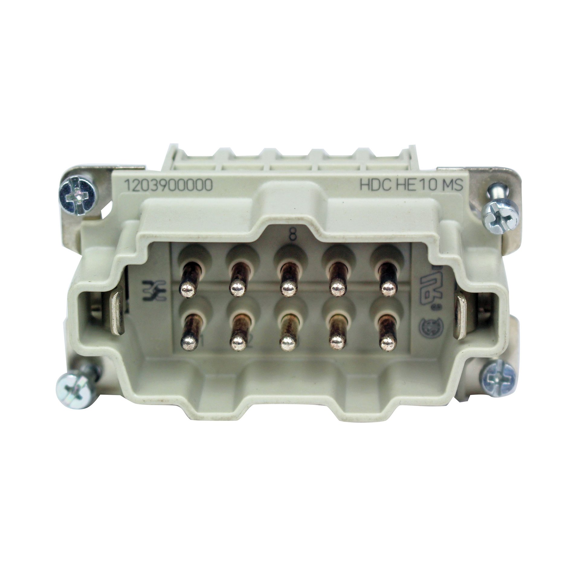 Connector Insert, Male with Pin Contacts, 5 Zone Male Mold Thermocouple Connector. - Image 1