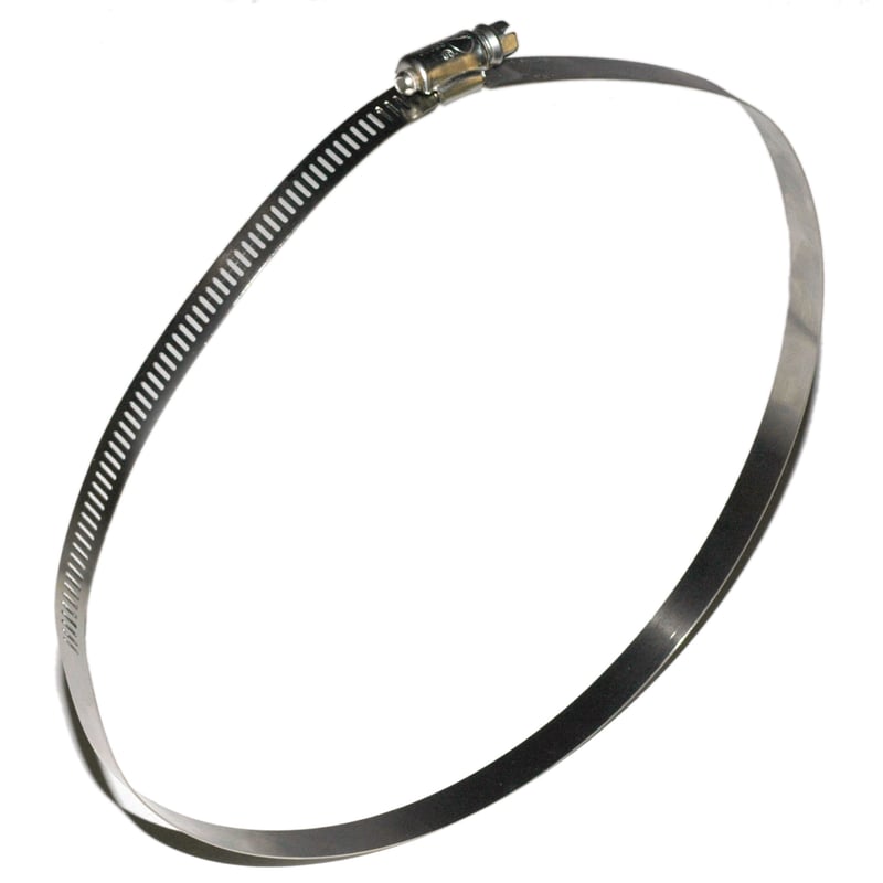 Hose Clamp, Worm Gear, Standard, 9/16″ Wide Clamp #128, Size Range: 1-3/4″ to 8-1/2″ Diameter