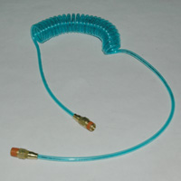 Air Hose, Polyurethane, Spiral, 1/4" x 10