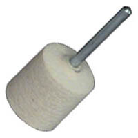 Mounted Felt Cylindrical Polishing Bob 3/4" Diameter x 3/4" Head Length x 1/8" Diameter Shank, Hard - Image 1