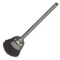 Cup Polishing Brush, 1/2″ Diameter x 5/16″ Trim Length x 3/32″ Diameter Shank, Hard Bristles