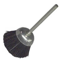 Cup Polishing Brush, 1″ Diameter x 17/32″ Trim Length x 1/8″ Diameter Shank, Hard Bristles