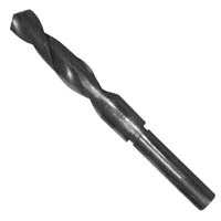 Drill Bit, Right Hand Spiral, Reduced Shank (HSS), 21/32" Bore Size, 1/2" Diameter Shank - Image 1