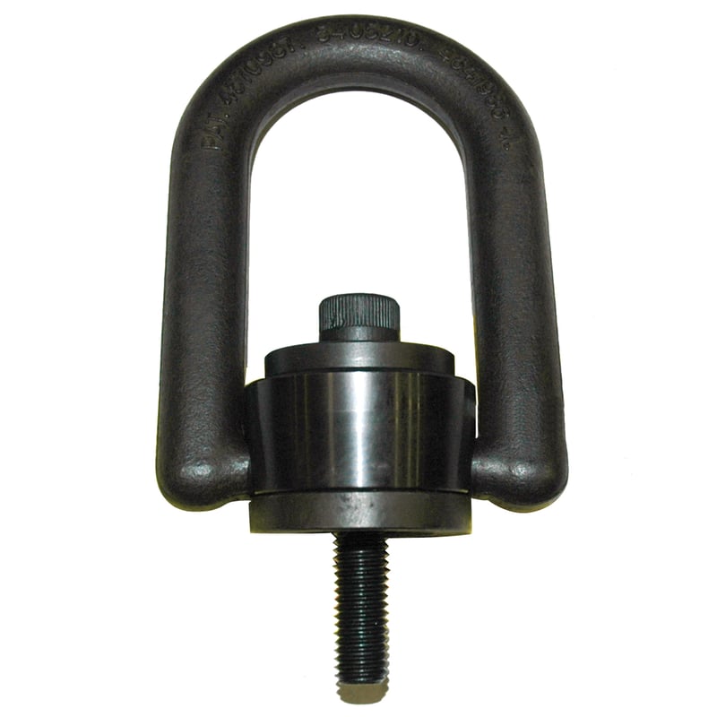 Hoist Ring, Metric Size, Rated Load: 1050 kg. M12 X 1-3/4 Thread Size, 32mm Thread Length