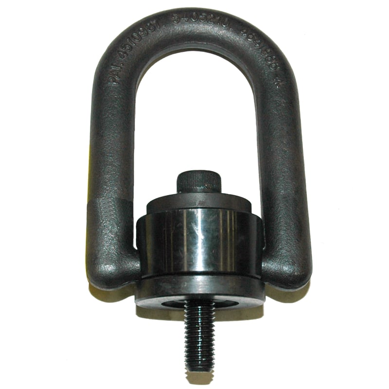 Hoist Ring, Metric Size, Rated Load: 1050 kg. M12 X 1.75 Thread Size, 25mm Thread Length.