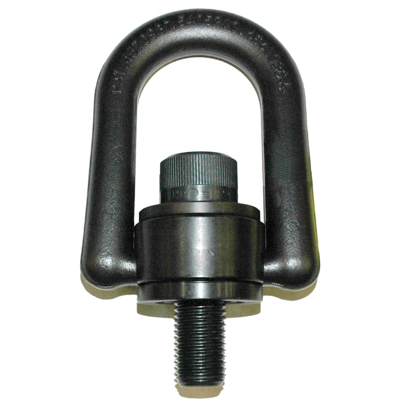 Hoist Ring, Metric Size, Rated Load: 4500 kg. M30 X 3-1/2 Thread Size, 48mm Thread Length