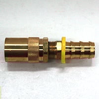 Coupler, 1/2" Passage, 3/4" Hose Barb, Straight, Push-On, 506P Series.