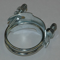 Spiral Double Bolt Hose Clamp, Counterclockwise, 2" - Image 2