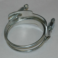 Spiral Double Bolt Hose Clamp, Counterclockwise, 4" - Image 2