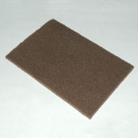 Cleaning Pad, 6" x 9", Brown, Heavy Duty - Image 1