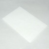 Cleaning Pad, 6" x 9", White, Light Duty - Image 1