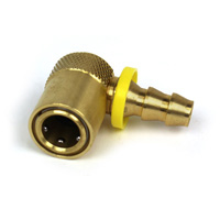 Coupler, Water Jumper, 3/8" Passage, 1/2" Push-On Hose Barb, Sleeve Locking