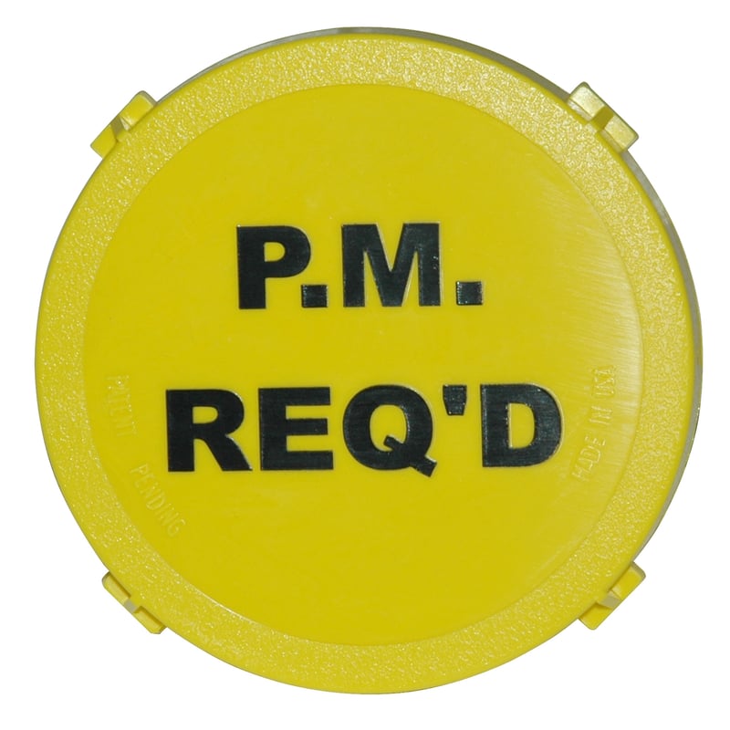 Smart Caps, Yellow, “P.M. Required”.