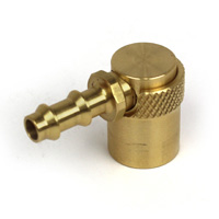 Coupler, Water Jumper, 1/4″ Passage, 1/4″ Push-On Hose Barb, Sleeve Locking