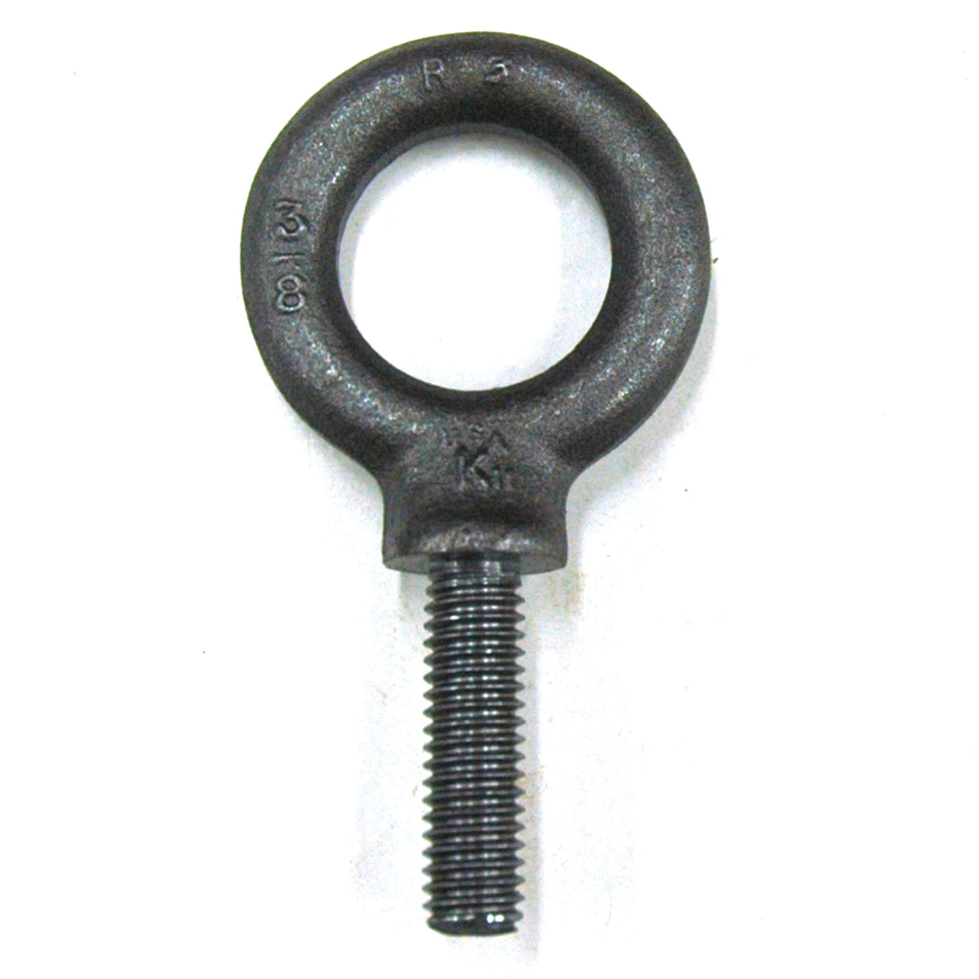 Eyebolt, 1,300 lb. Capacity, Standard, Shouldered, Forged Steel, 3/8"-16 Thread Size - Image 1
