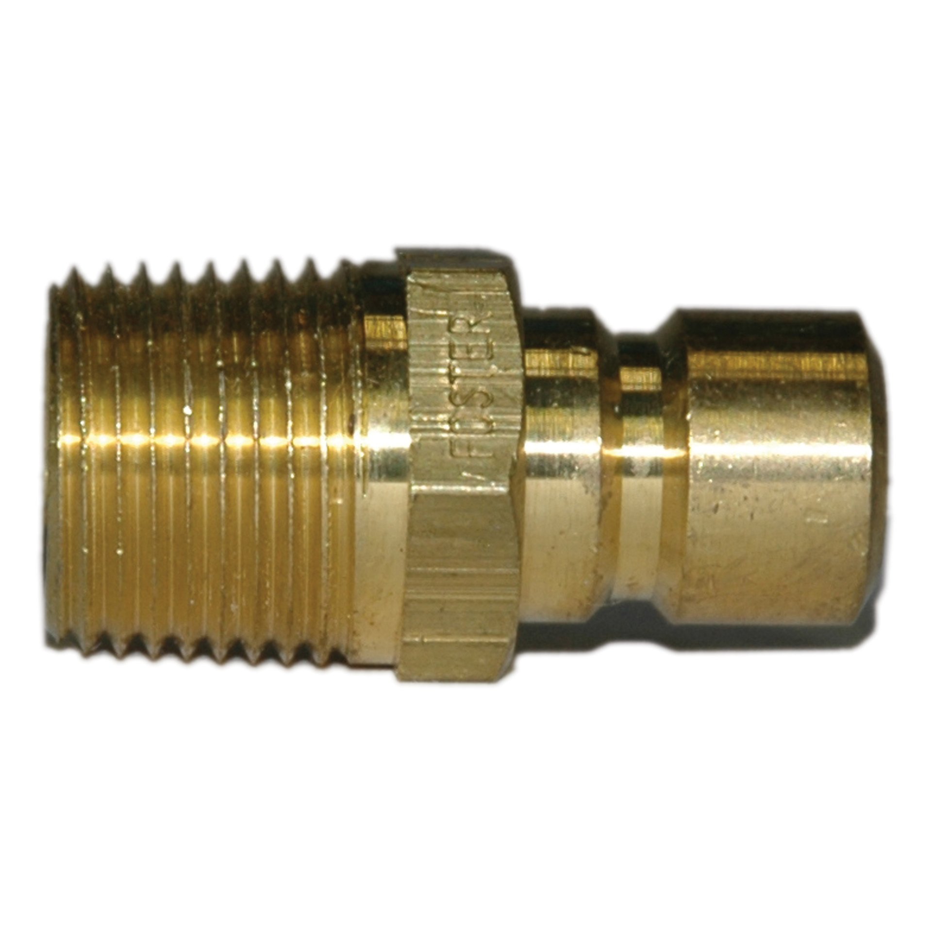 Mold Coolant Plug, Quick Disconnect, 3/8" Water Passage, Valved, 3/8" NPT, Male Thread, Brass - Image 3