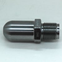 Nozzle Tip, GP, 2-3/4" OAL, 7/8"-14, 1/2" Rear Opening, 1/2" Radius, 11/32" Orifice