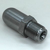 Nozzle Tip, GP, 2-3/4" OAL, 7/8"-14, 1/2" Rear Opening, 1/2" Radius, 11/32" Orifice