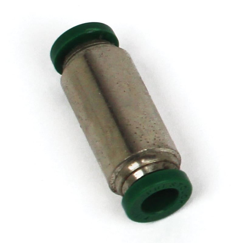Push to Connect Tube Fitting, Union, 1/4″ OD Tube to 1/4″ OD Tube