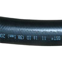 Hose, Water/Air, 1-1/2" Inside Diameter, 200 psi, Black, General Service - Image 2