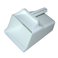Scoop, Plastic, 128 OZ, Flat Bottom Style,