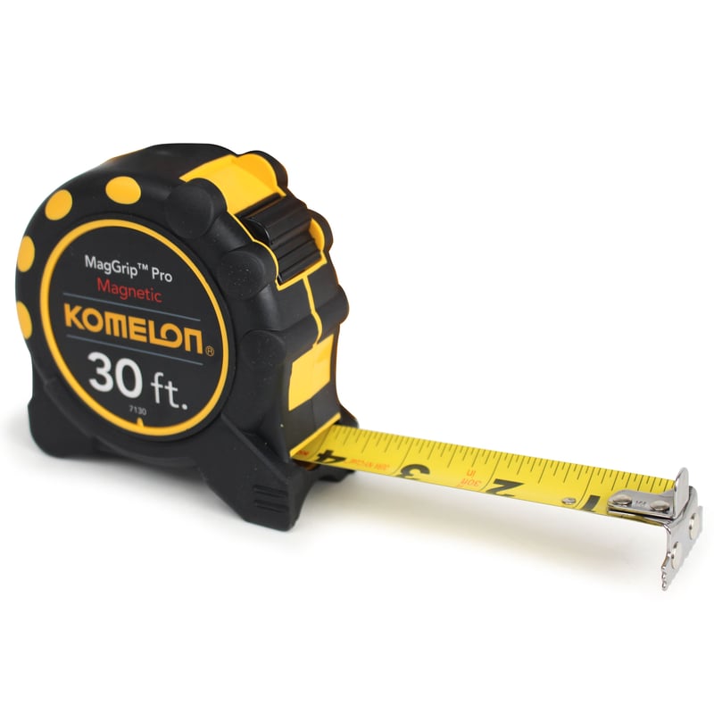 Tape Measure, 30 ft Overall Length, 1″ Wide Blade