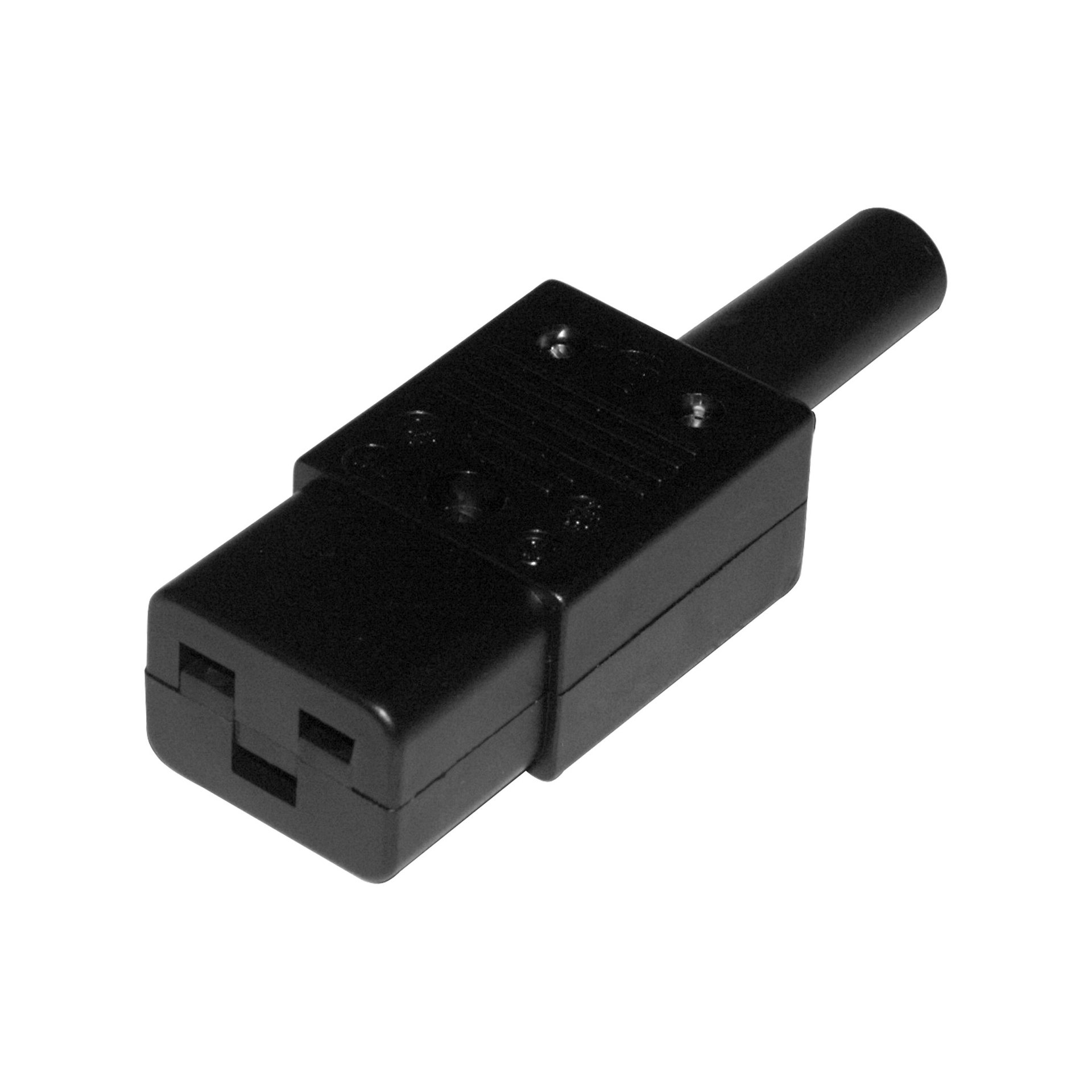Input Power Connector, Female Plug End for Power Cord to Single Zone Temp Control System Model MFH-1 - Image 1