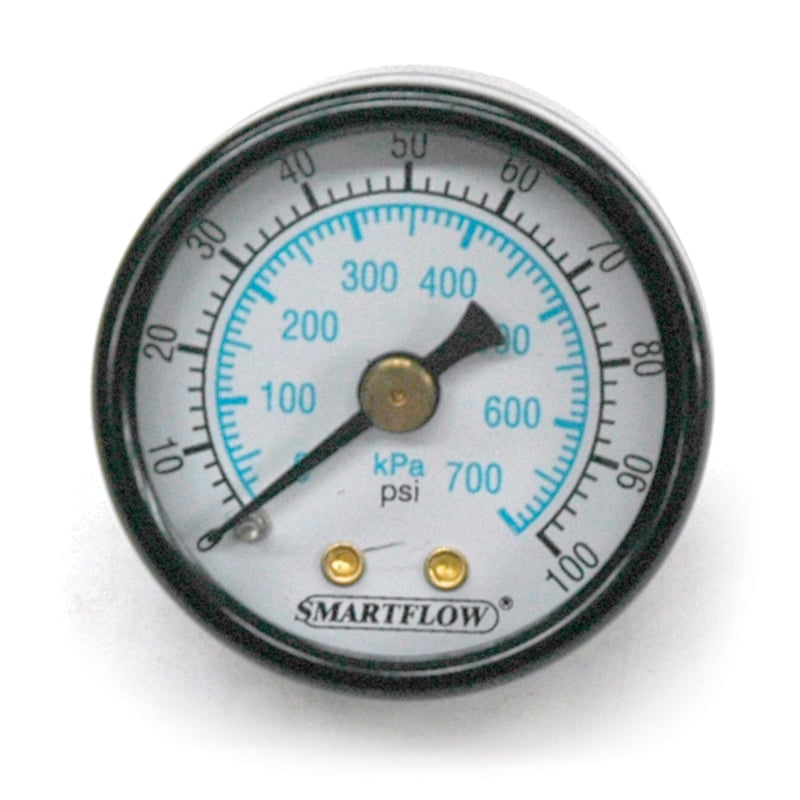Pressure Gauge, for SMARTFLOW Flowmeters, 1/8″ NPT