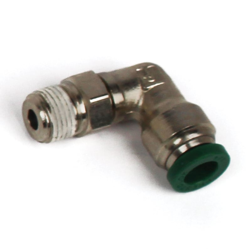 Push to Connect Tube Fitting, Elbow, Male Swivel, 3/8″ OD Tube to 1/4″ NPT