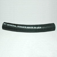Hose, Water/Air, 1-1/4" Inside Diameter, 200 psi, Black, 1.74" Outside Diameter, General Service