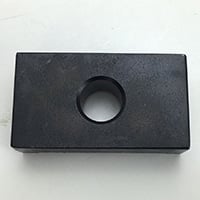 Extra Large No Turn Rectangular Mold Washer- 1/2" ID Hole, 2-1/4" Long, 1-3/4" Between Legs