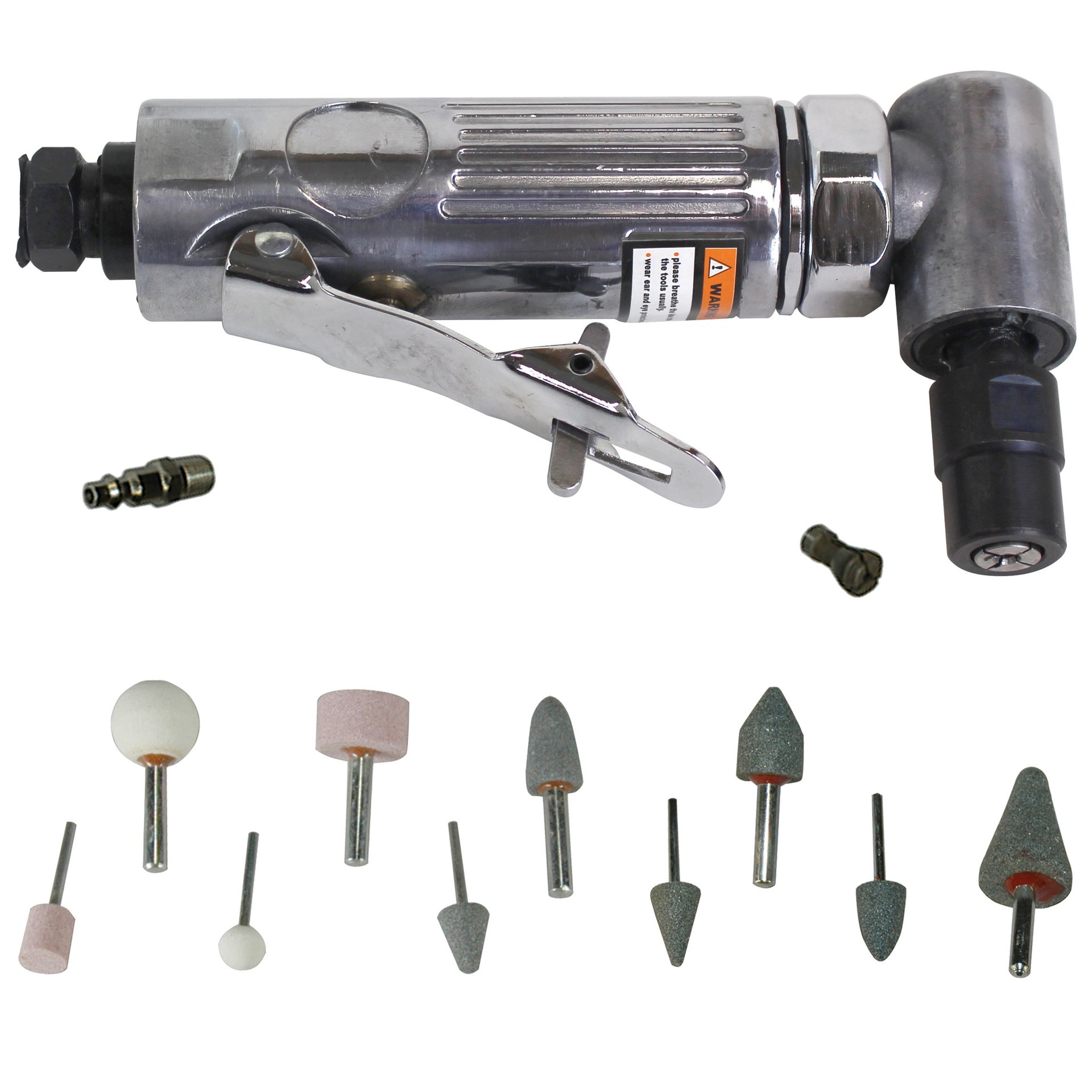 90 Deg. Angled Pneumatic Die Grinder Kit - Image 1